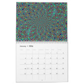 20xx トリップ(幻覚体験)のような カラフル抽象芸術幾何学 カレンダー (1月 2026)