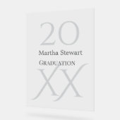 20XX bold le graduation name congrats school year  アクリルサイン (傾斜)