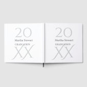 20XX bold le graduation name congrats school year  ゲストブック (全面)