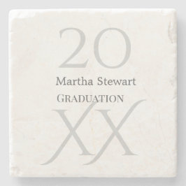 20XX bold le graduation name congrats school year  ストーンコースター