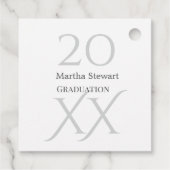 20XX bold le graduation name congrats school year  フェイバータグ (裏面)