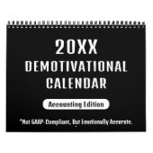 20XX Demotivational Wall Calendar for Accountants カレンダー (カバー)