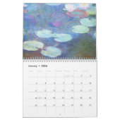20xx Water Lilies Collection Calendar カレンダー (1月 2026)
