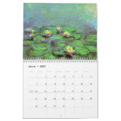 20xx Water Lilies Collection Calendar カレンダー (3月 2027)