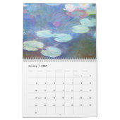 20xx Water Lilies Collection Calendar カレンダー (1月 2027)