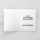 21おもしろい歳の誕生日 カード (内部)