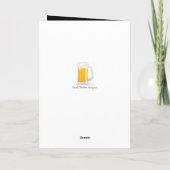 21おもしろい誕生日ブラックレッド「最終的に合法」ビール カード (裏面)