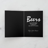 21おもしろい誕生日ブラックレッド「最終的に合法」ビール カード (内部)