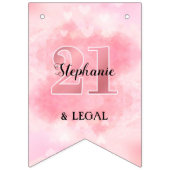 21および法律パーソナライズされた バンティングフラッグ (第3の旗)