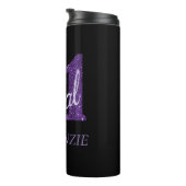 21および法律 |パープルフェイクグリッター21歳の誕生日 タンブラー (回転右)