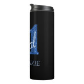 21および法律 |ブルーフェイクグリッター21歳の誕生日 タンブラー (回転右)