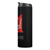 21および法律 |赤フェイクグリッター21歳の誕生日 タンブラー (回転右)