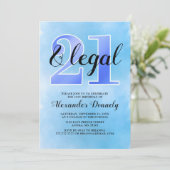 21およびLegal Blue招待状 招待状 (スタンド正面)