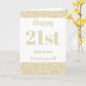 21かわいらしパーソナライズされた日の誕生日カード カード (黄色い花)