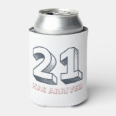 21がレトロブルー誕生日に到着 缶クーラー (缶正面)