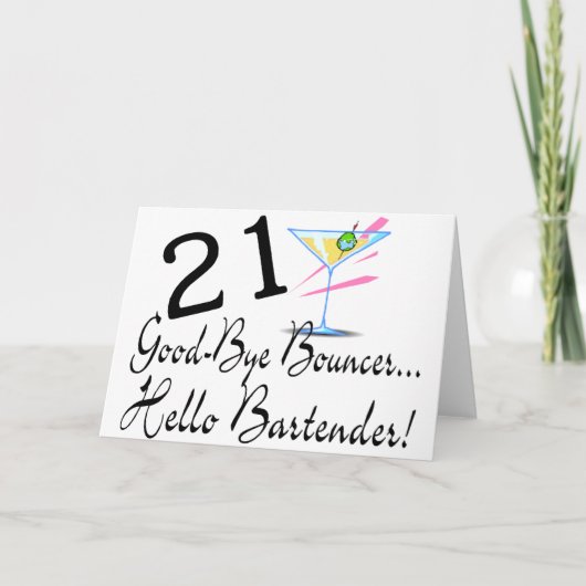21さようなら警備員のこんにちはバーテンダー カード (正面)
