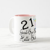 21さようなら警備員のこんにちはバーテンダー ツートーンマグカップ (正面左)