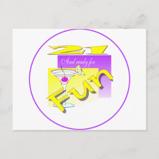 21とおもしろい準備完了 ポストカード