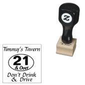 21とオーバーハンドスタンプパーソナライズされた ラバースタンプ (押印)