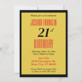21とスモキンホット誕生日 招待状 (裏面)