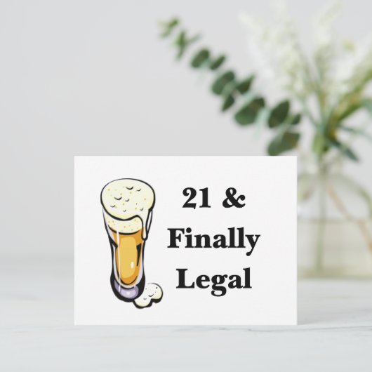 21と最終的に合法 ポストカード (スタンド正面)