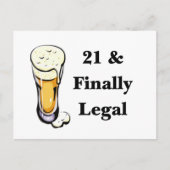 21と最終的に合法 ポストカード (正面)