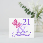 21と素晴らしい誕生日 ポストカード (スタンド正面)