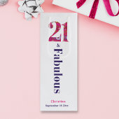 21と素晴らしい21歳の誕生日ワイン抱き枕 ワインギフトバッグ