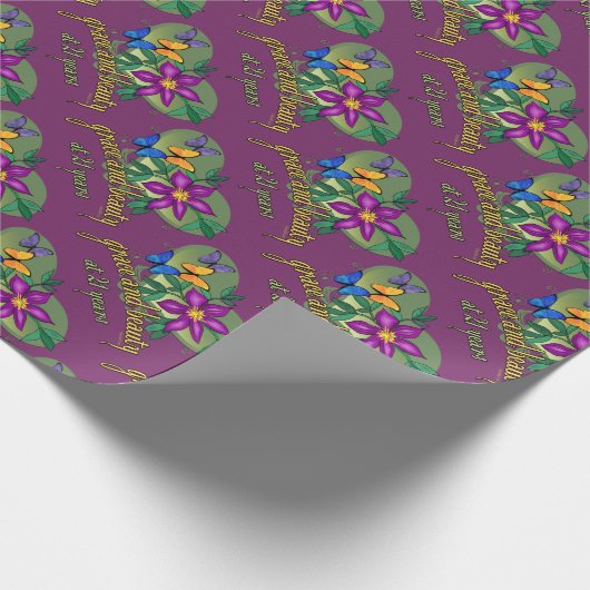 21の気品そして美しい ラッピングペーパー (角)