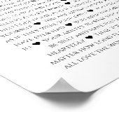 21の理由で愛を伝える21歳の誕生日写真 ポスター (角)