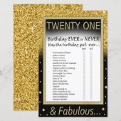 21の誕生日がゲーム中 (正面/裏面)