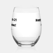 21エレガントに入る素晴らしワイン誕生日 ステムなしワイングラス (左)