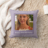 21カスタム歳の女性バイオレットのための写真ギフト クッション (ブランケット)