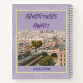 21カスタム歳の女性バイオレットのための写真ギフト ノートブック (裏面)