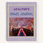 21カスタム歳の女性バイオレットのための写真ギフト ノートブック (正面)