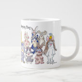 21カートゥーンバニーラビットスリーピングバッグバニーロー ジャンボコーヒーマグカップ (右)