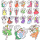 21コンターカットエンジェルステッカー シール (正面)