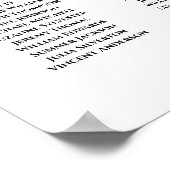 21シンプル表白結婚座席表 ポスター (角)