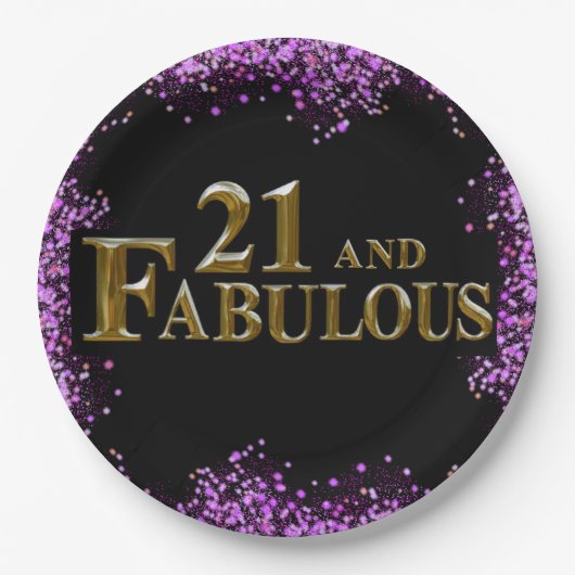 21セント誕生日 ペーパープレート (正面)