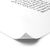 21テーブエレガントルが座席表を見つける ポスター (角)