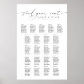 21テーブエレガントルが座席表を見つける ポスター (正面)