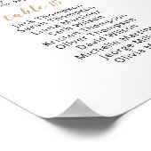 21テーブル席の座席表プランを見つける ポスター (角)