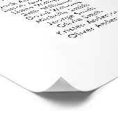 21テーブル私たちお気に入りのの人の座席図プラン ポスター (角)