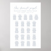 21テーブル私たちお気に入りのの人の座席表 ポスター (正面)