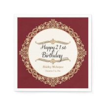 21ハッピーバースデーパーティーお祝いラウンドデコール