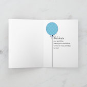 21ハッピーバースデーブライトタイポグラフィバルーン カード (内部)