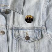 21ハッピーバースデーブラック金ゴールド滴下グリッター 缶バッジ (インサイチュ)