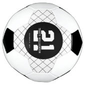 21パーソナライズされた歳の誕生日モダン サッカーボール (回転)