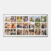 21フォトギャラリーパーソナライズされたホワイトデスクマット デスクマット (正面)