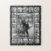 21フォトコラージュとタイルパターン – カラー編集可能 ジグソーパズル (縦)